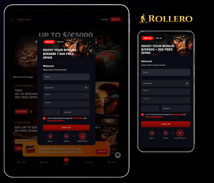 Rollero Mobile e tab